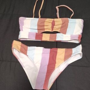 Striped Bikini Set